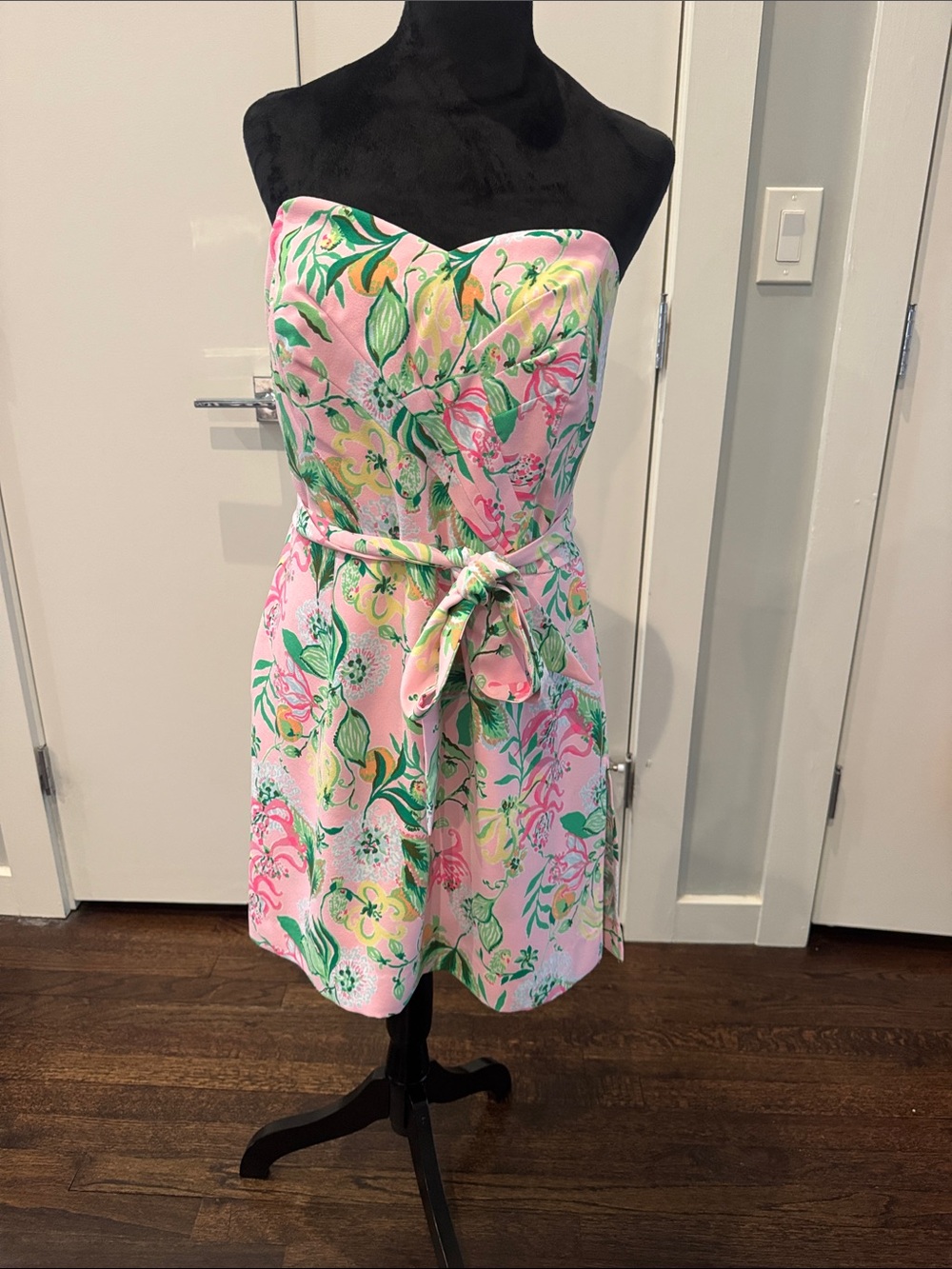 Lilly Pulizter Romper Dress with side slits and belt